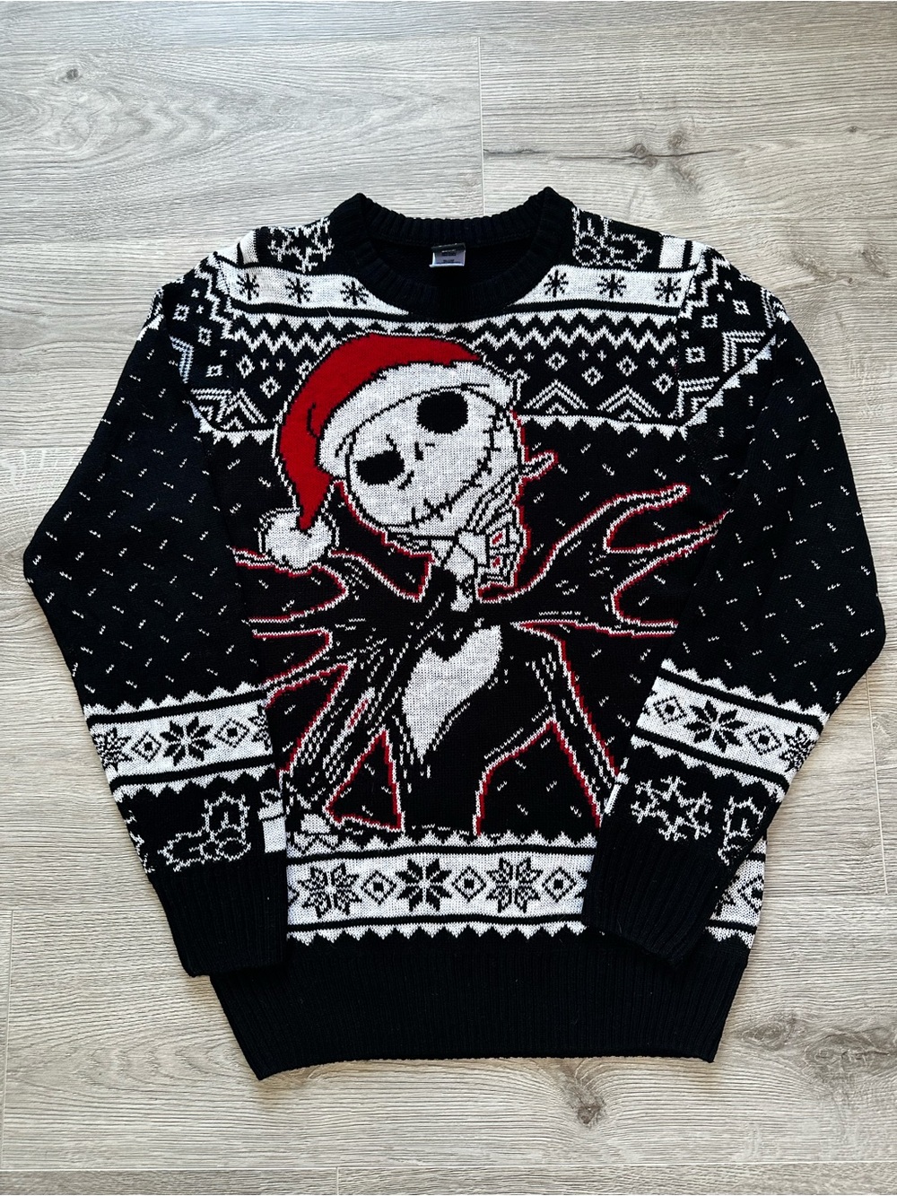 Disney The Nightmare Before Christmas Jack Skellington Holiday Sweater - Small